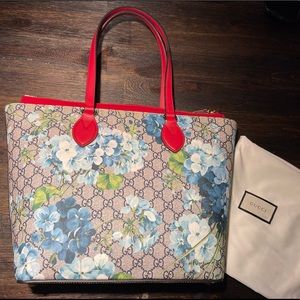 Gucci GG Monogram Blooms Medium Tote-Authentic